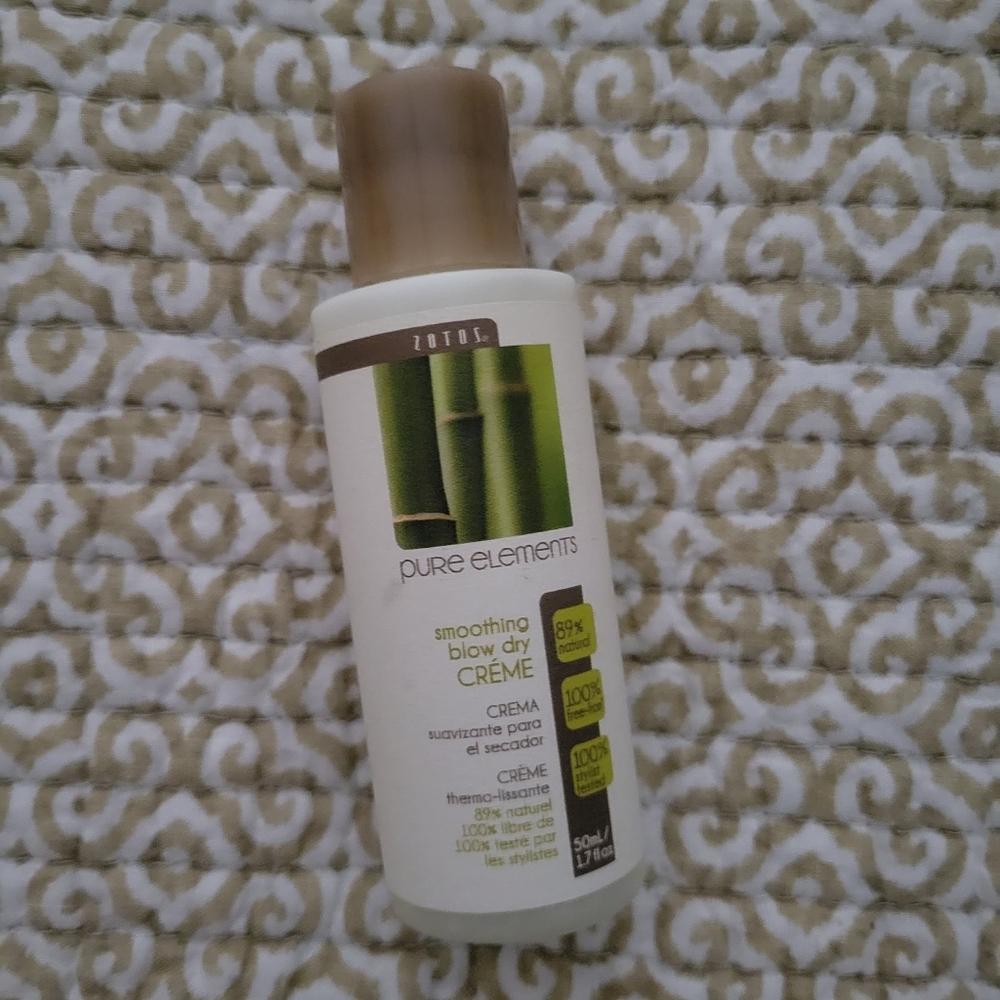 Zotos Pure Elements Smoothing Blow Dry Creme Travel Friendly 1.7 oz NWT